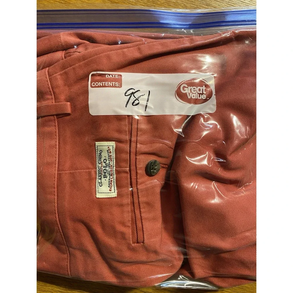 Vintage Polo By Ralph Lauren Shorts‎ chino prospect shorts Red Men's 32 Golf EUC